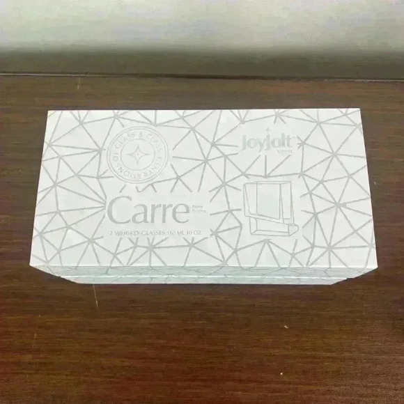 Set of 2 JoyJolt Carre Whiskey Old Fashioned Glasses Double Square Model JG10226 - Picture 11 of 15